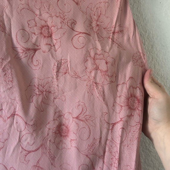 Tommy Bahama Silk Sundress Women 12 Pink Sleeveless Floral Lined Y2K Fairycore - Picture 6 of 14